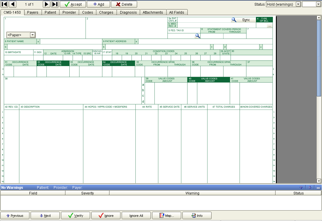 SolAce Electronic Medical Claims Screenshots SolAce Electronic Medical Claims Screenshots